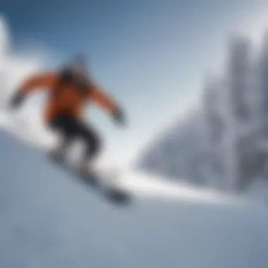 Snowboarding Excitement Thrilling snowboarding action in Montreal 2022