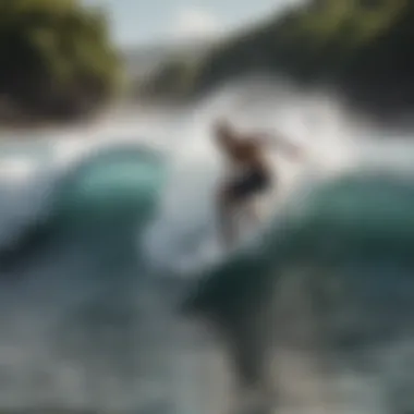 Playa Grande - Surfer's Paradise Surfer riding a wave at Playa Grande
