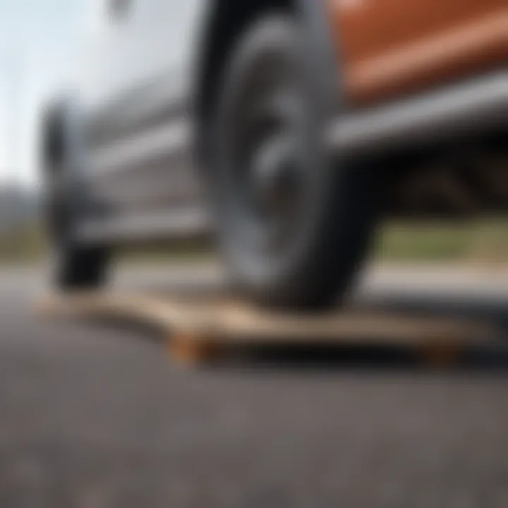 Skateboard truck with installed spacers