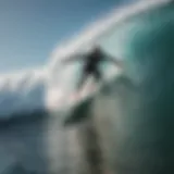 Surfer executing a perfect S-turn on a wave