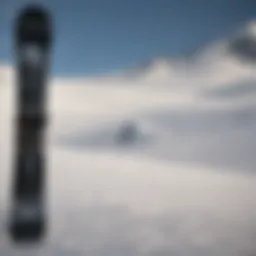 Illustration of the Gnu snowboard size chart with dimensions
