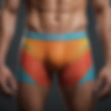 Vibrant color palette on boxer briefs