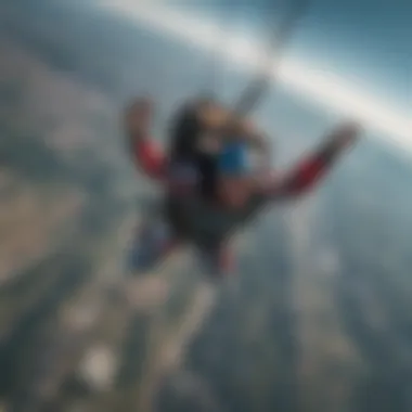 Aerial Mastery: Skydiving Adventures Thrill-seekers soaring through the sky