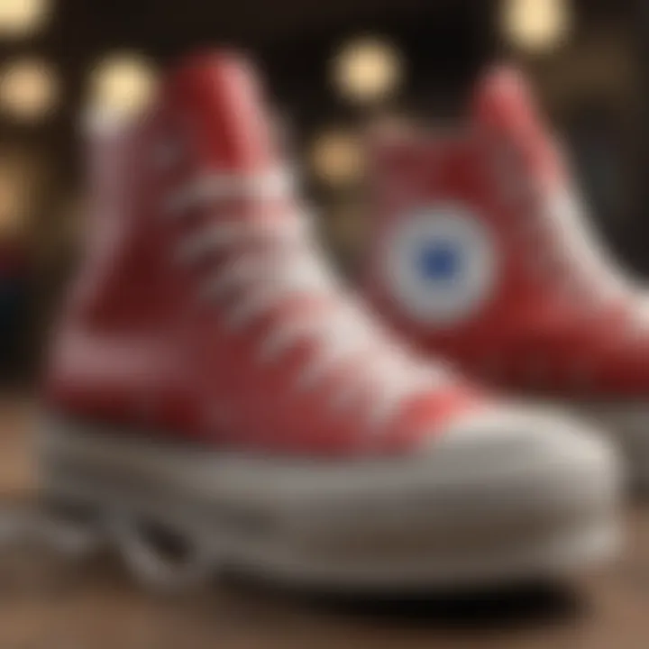 Close-up of Chuck Taylor All Star Platform High Tops Design