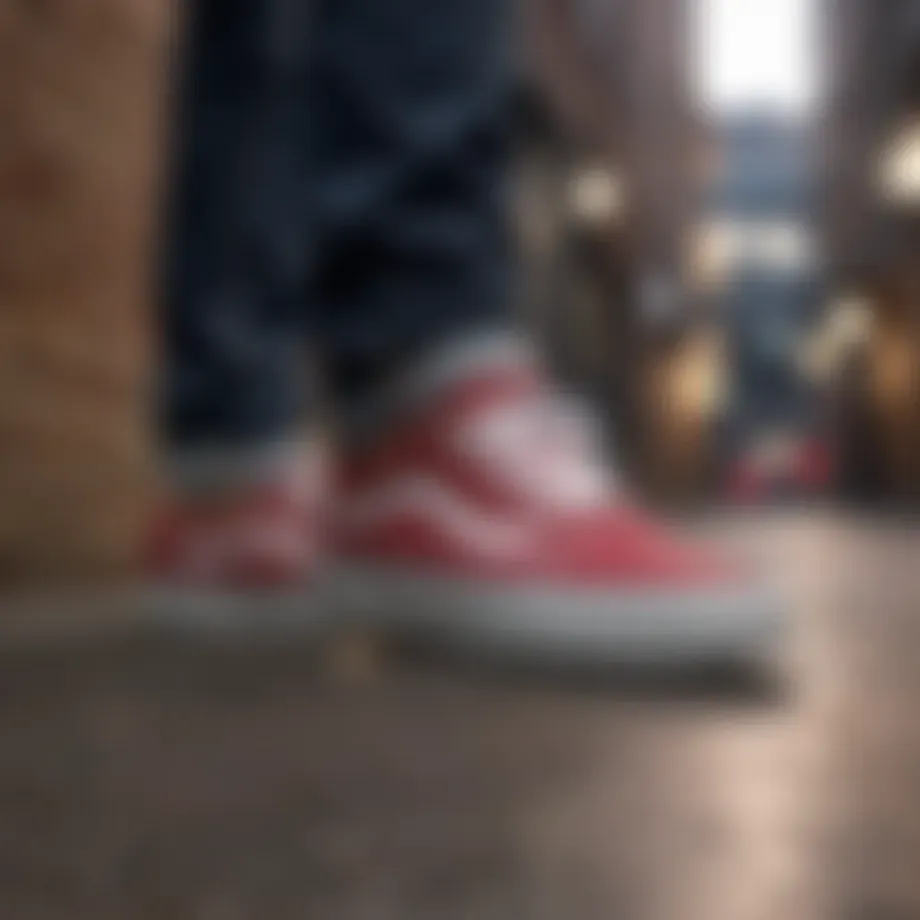 Elegant Vans Sneakers in Urban Setting