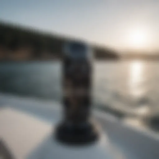 High-quality wakeboard tower speaker installed on a boat