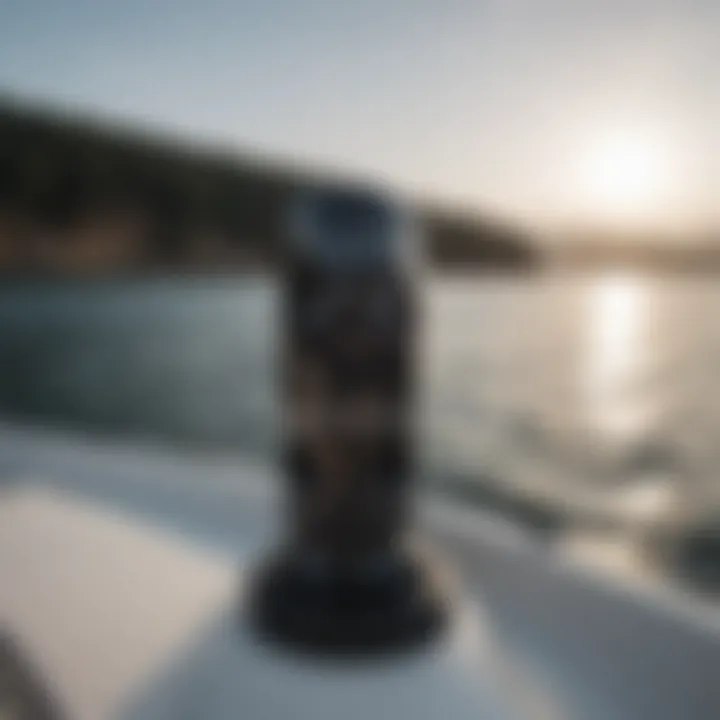 High-quality wakeboard tower speaker installed on a boat