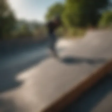 Skaters performing tricks on ramps at Windells Camp