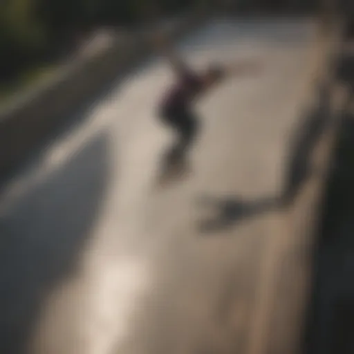 Aerial view of Zoo York skateboarders in action