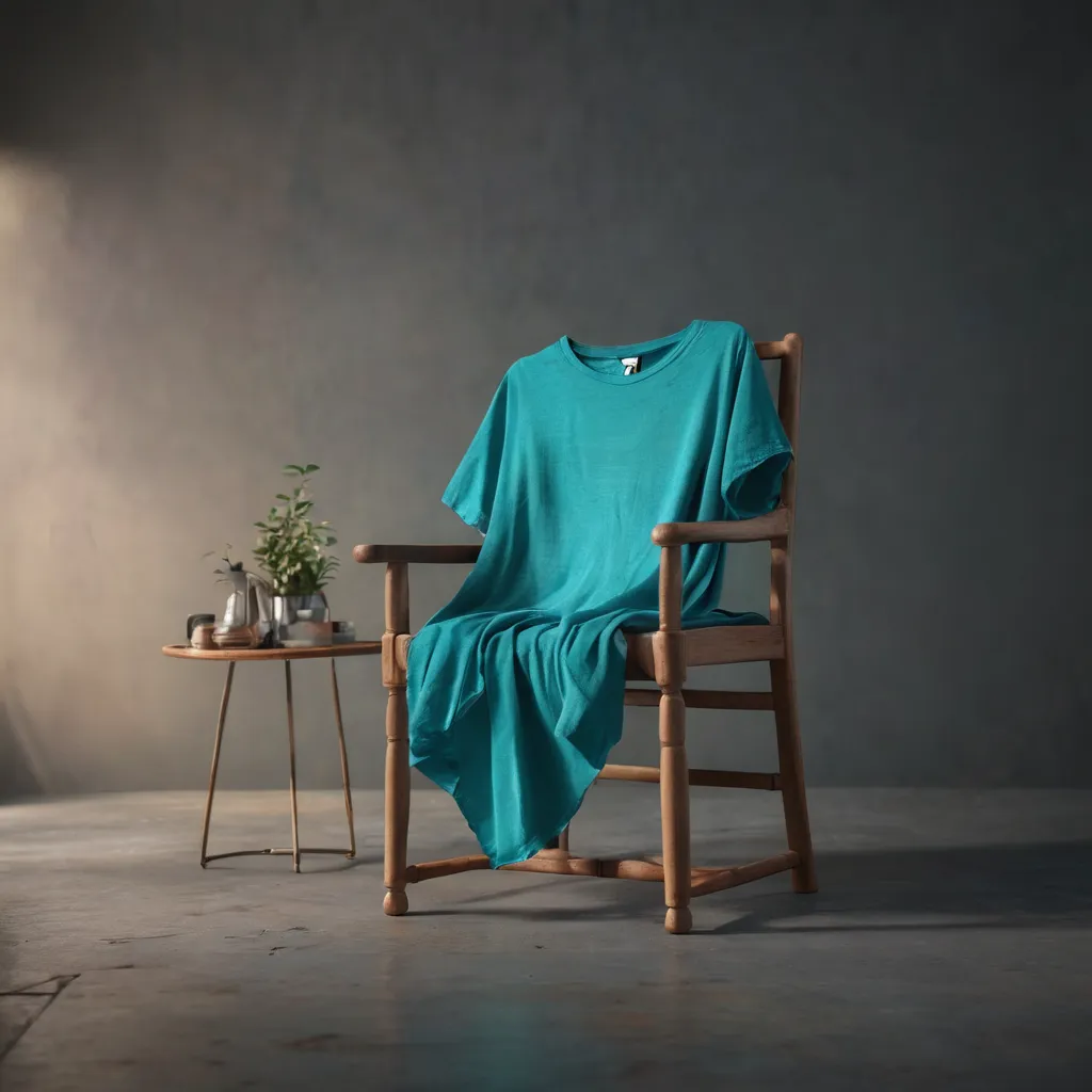 Yoke Relaxed Fit Tee in Turquoise Chine main image 1